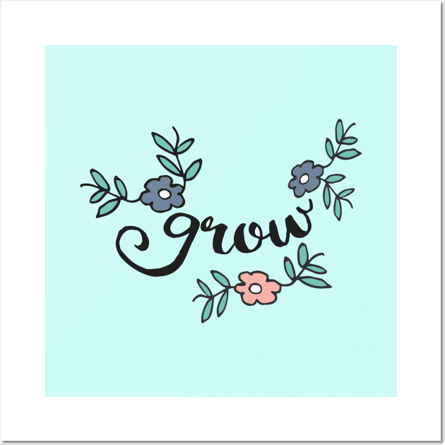 Grow Whimsical Flowers Wall Art by so_celia